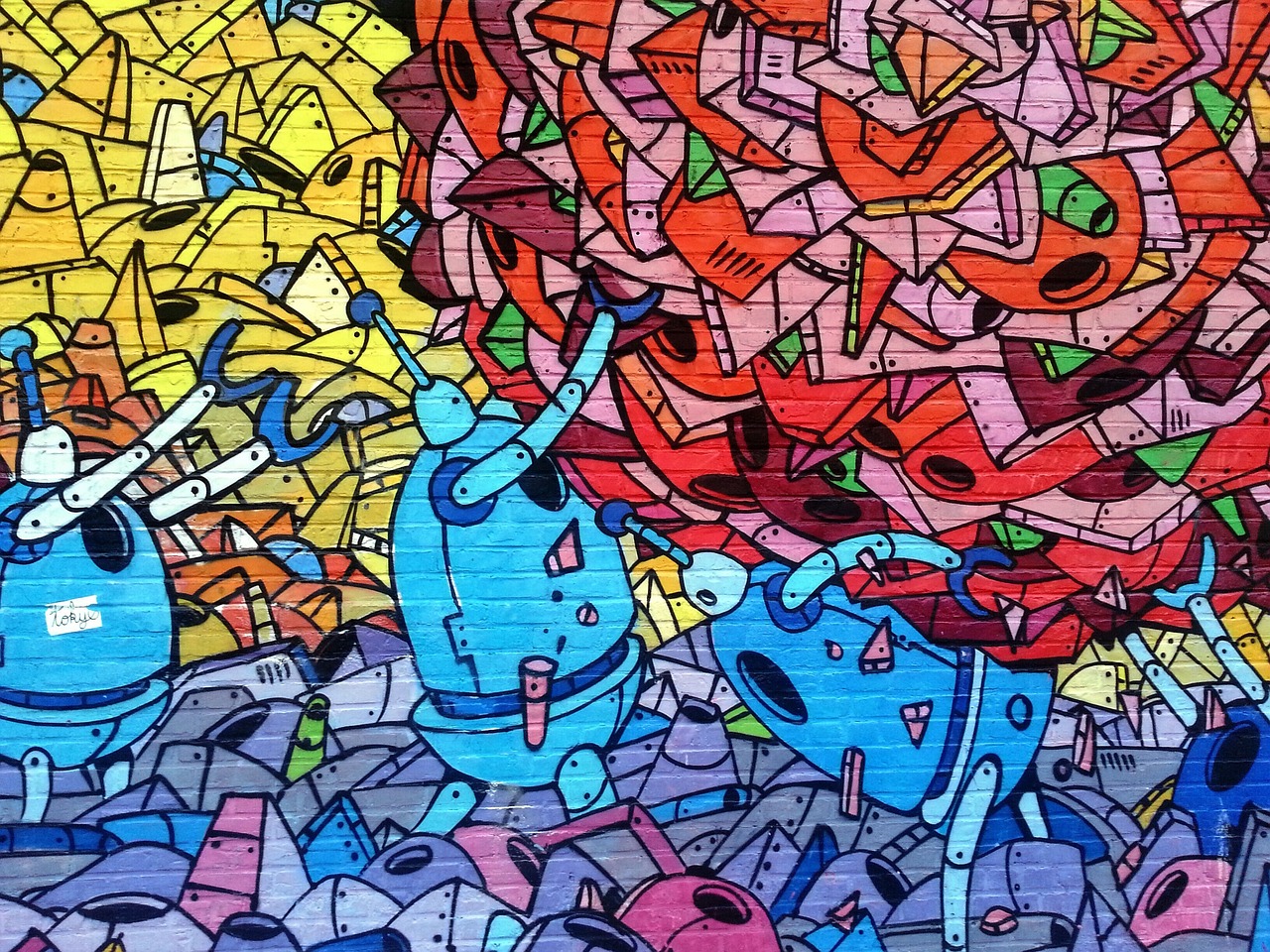 Abstracte kunst met kameleon kleurovergangen. Abstracte kunst met kameleon kleurovergangen.